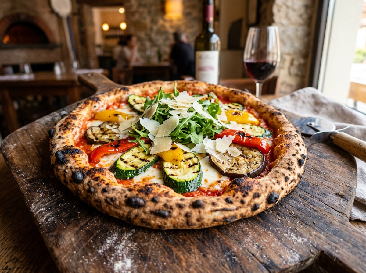 Garten-Arbeit Vegetarische Pizza